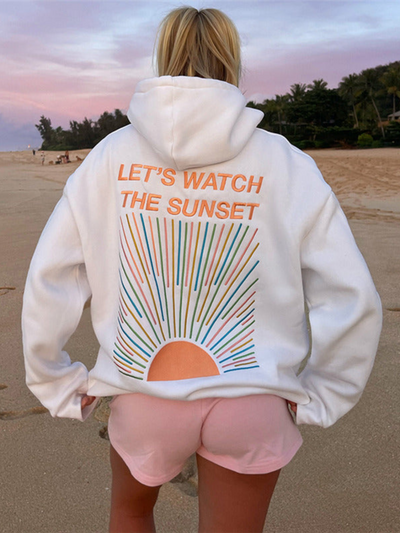 AURORA | Sweat à capuche Sunset
