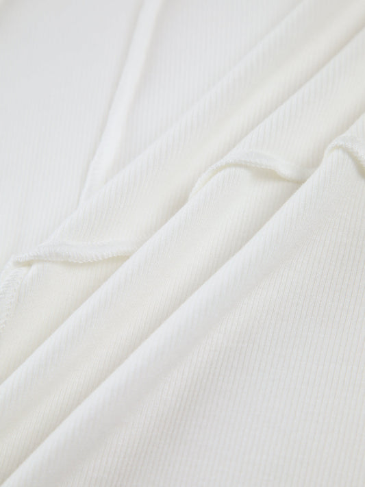 CAMILLE | Haut à Manches Longues avec Passepoil pour un Style Raffiné