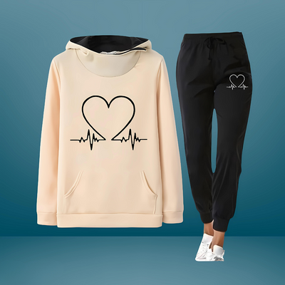 Élégance | Ensemble Confortable et Émotionnel Heartbeat