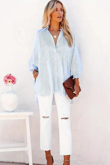 Olivia | Chemise Oversize Élégante et Tendance - LadiVania Paris