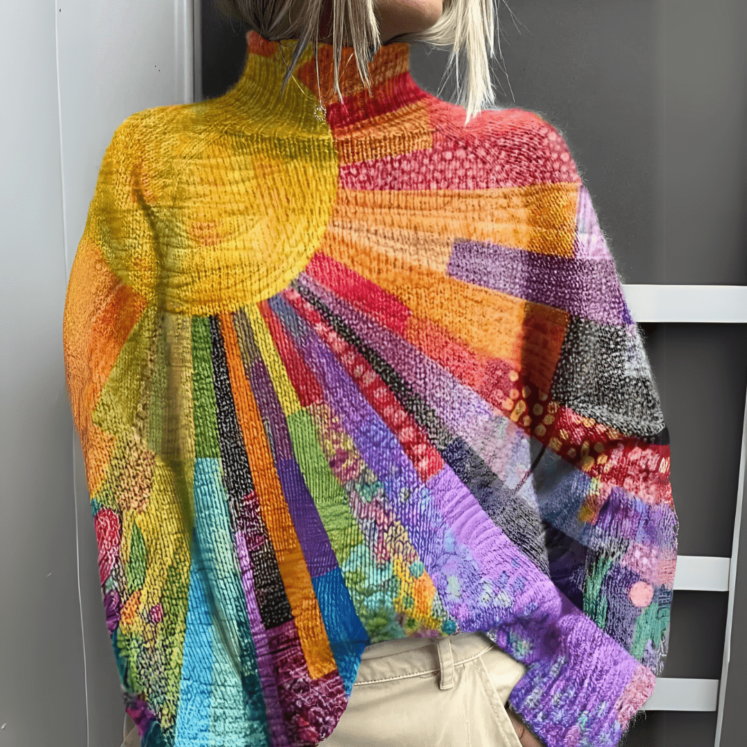 Solène | Pull à col roulé élégant - LadiVania Paris