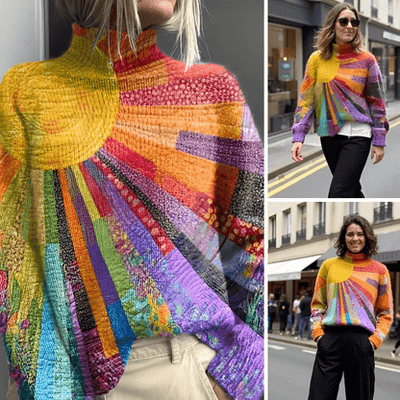 Solène | Pull à col roulé élégant - LadiVania Paris