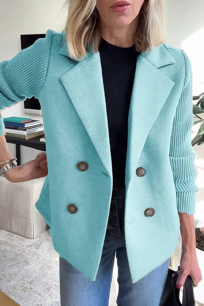 CLAIRE | Cardigan Long avec Manches Patchwork, Tendance et Chic