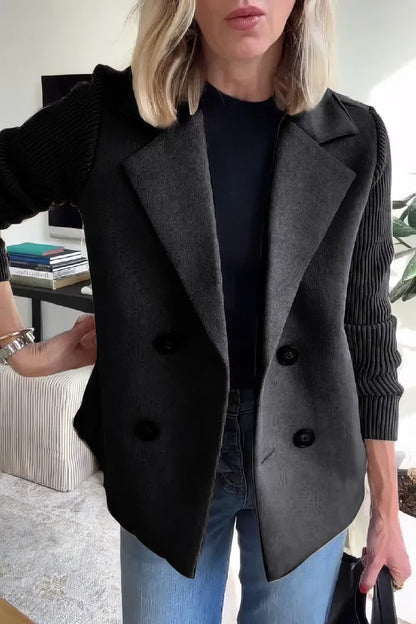 CLAIRE | Cardigan Long avec Manches Patchwork, Tendance et Chic